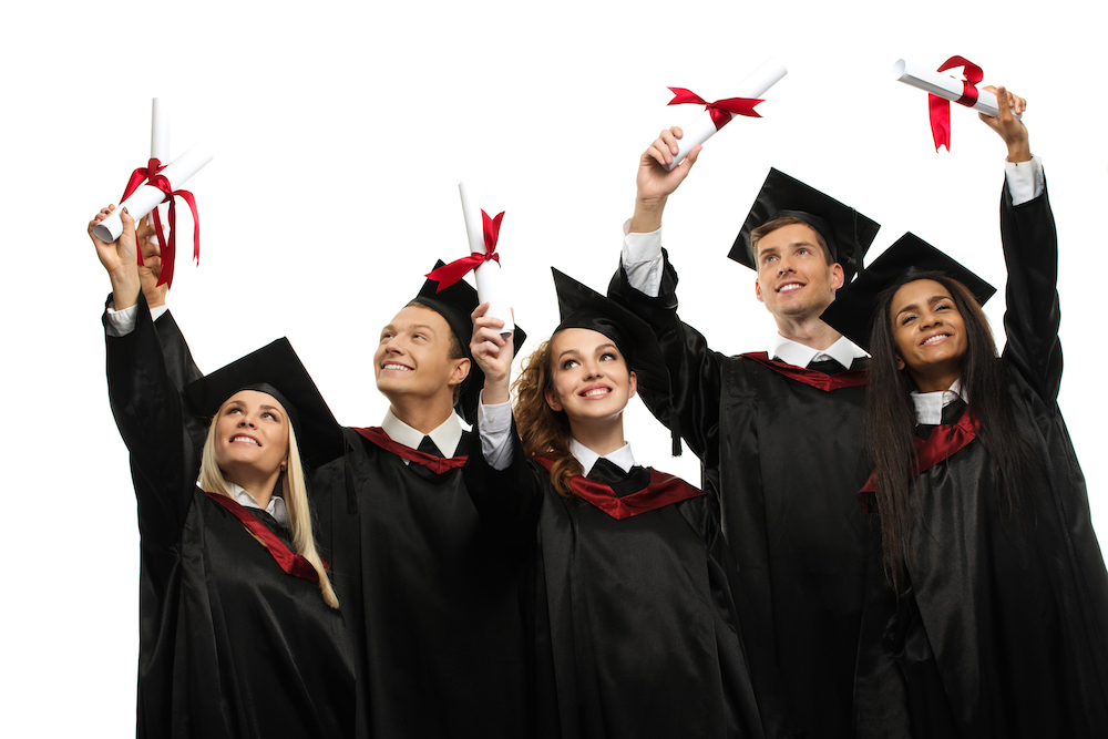 group of graduation students